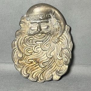 Vintage Santa Claus Candy Dish International Siler Company Silver Plated